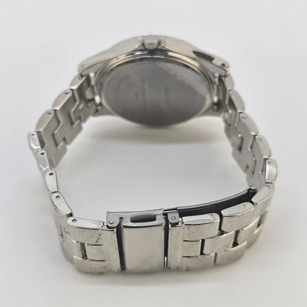 Women's Analog Watch 36MM Gray Dial Gray Metal Bands 6.5